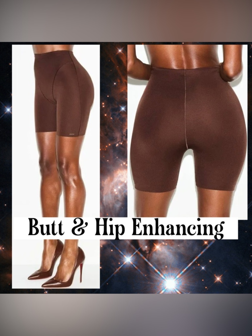 Skims Ultimate Body Butt & Hip Enhancing Shorts Cocoa